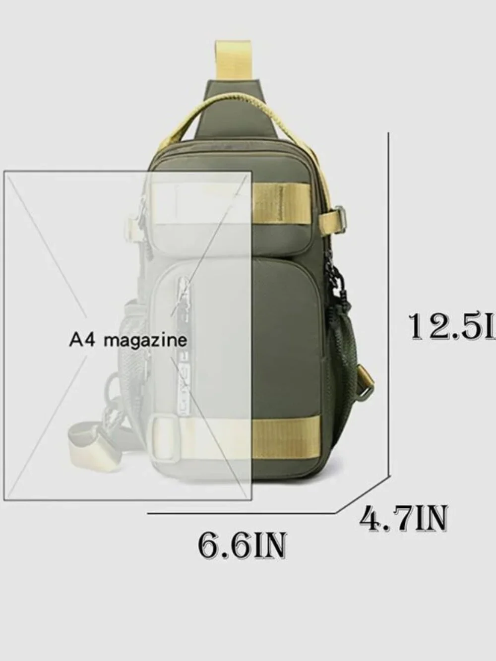 Anti Theft Crossbody Chest Bag with Water Holder